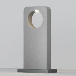 Bolardo luminoso LED BETONE, altura 74 cm, gris, efecto cemento, IP65