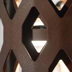 Bolardo luminoso LED Charlotte, acero Corten, altura 63 cm, IP65