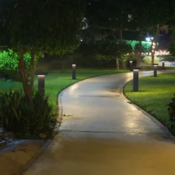 Bolardo luminoso LED CIRC, DALI, color antracita, altura 82 cm, IP65
