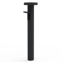 Bolardo luminoso LED CIRC, encendido/apagado, toma de corriente antracita, 82