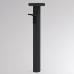 Bolardo luminoso LED CIRC, encendido/apagado, toma de corriente antracita, 82