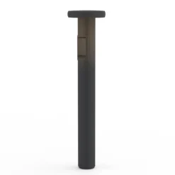 Bolardo luminoso LED CIRC, encendido/apagado, toma de corriente antracita, 82