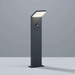 Bolardo luminoso LED con sensor PEARL, altura 50 cm, metal antracita, IP54