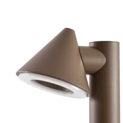 Bolardo luminoso LED de exterior Lindby Soran, marrón, 100 cm, metal, IP44