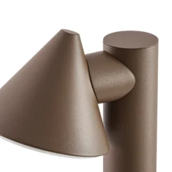 Bolardo luminoso LED de exterior Lindby Soran, marrón, 100 cm, metal, IP44