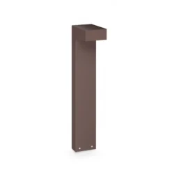 Bolardo luminoso LED de exterior Sirio de IDEAL LUX, marrón, altura 60 cm, metal