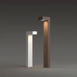 Bolardo luminoso LED de exterior Sirio de IDEAL LUX, blanco, altura 60 cm, metal