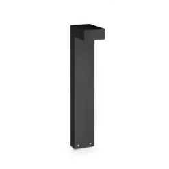 Bolardo luminoso LED de exterior Sirio de IDEAL LUX, negro, altura 60 cm, metal