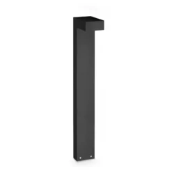 Bolardo luminoso LED de exterior Sirio de IDEAL LUX, negro, altura 80 cm, metal