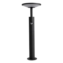Bolardo luminoso LED Fenia de Lucande, 60 cm, sensor, IP54, antracita