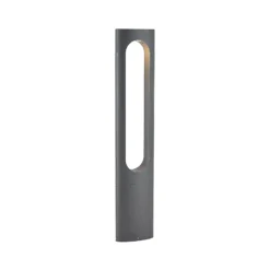Bolardo luminoso LED Fenti de 90 cm de altura, color antracita, aluminio, de la