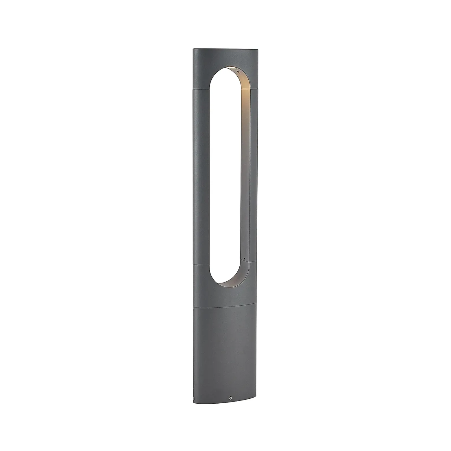 Bolardo luminoso LED Fenti de 90 cm de altura, color antracita, aluminio, de la