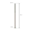 Bolardo luminoso LED Fjorya de Lindby, altura 90 cm, gris piedra, IP65