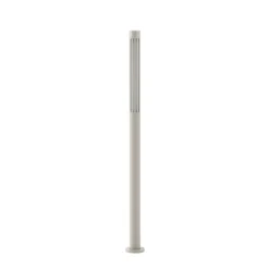 Bolardo luminoso LED Fjorya de Lindby, altura 90 cm, gris piedra, IP65