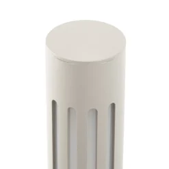 Bolardo luminoso LED Fjorya de Lindby, altura 90 cm, gris piedra, IP65