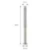 Bolardo luminoso LED Fjorya de Lindby, altura 60 cm, gris piedra, IP65