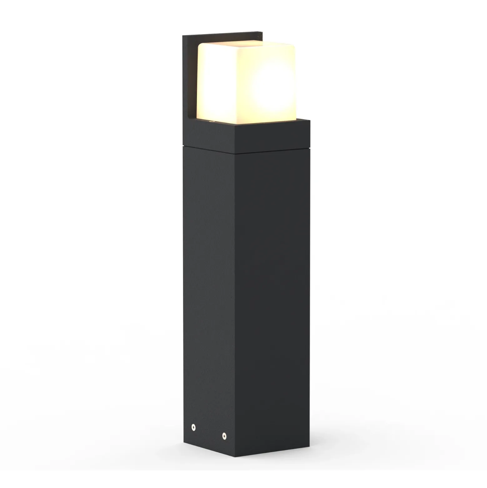 Bolardo luminoso LED FYNN-C, altura 45 cm, color antracita, CCT IP65,