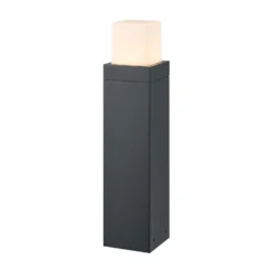 Bolardo luminoso LED FYNN-O, altura 45 cm, color antracita, CCT IP65,