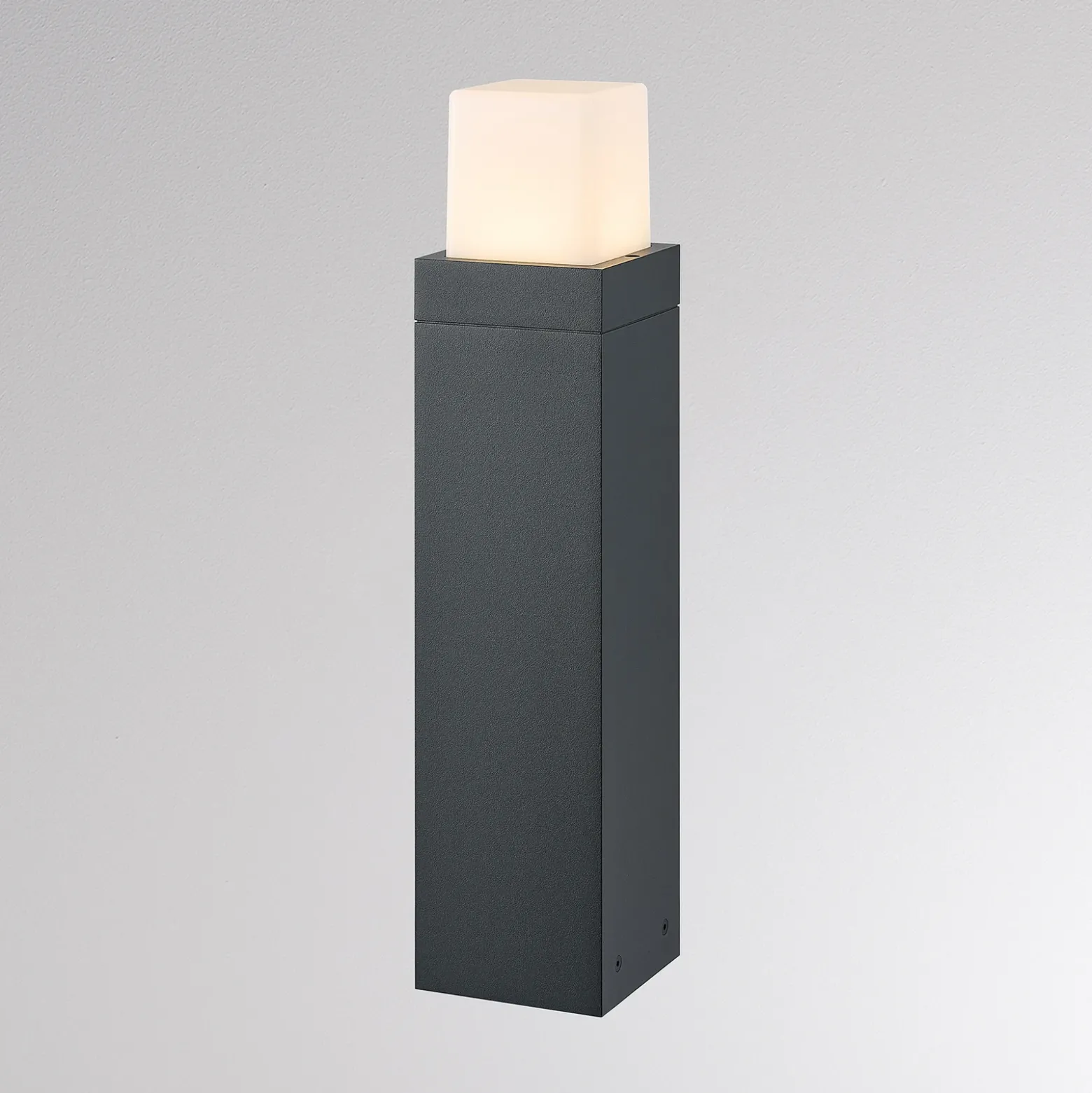 Bolardo luminoso LED FYNN-O, altura 45 cm, color antracita, CCT IP65,