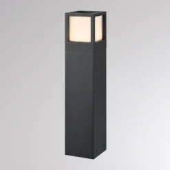 Bolardo luminoso LED FYNN-X, altura 45 cm, color antracita, CCT IP65,