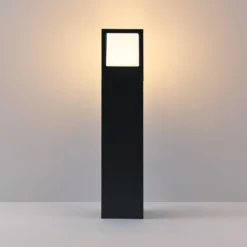 Bolardo luminoso LED FYNN-X, altura 45 cm, color antracita, CCT IP65,