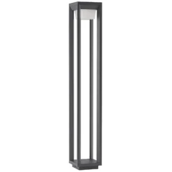 Bolardo luminoso LED Gamion de Prios, 90 cm, antracita, metal, IP54
