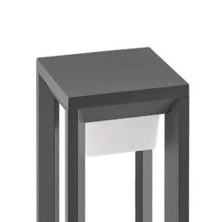 Bolardo luminoso LED Gamion de Prios, 90 cm, antracita, metal, IP54