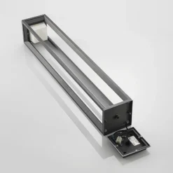 Bolardo luminoso LED Gamion de Prios, 90 cm, antracita, metal, IP54