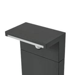 Bolardo luminoso LED Iberion de Arcchio, 90 cm, antracita, sensor