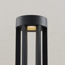 Bolardo luminoso LED Jordis en gris oscuro