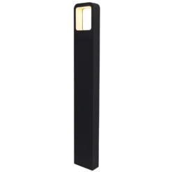 Bolardo luminoso LED Juna, antracita, aluminio, 80 cm, IP54, 830