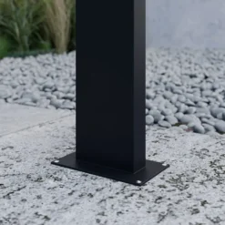 Bolardo luminoso LED Juvia de Lucande, 100 cm, antracita, metal, IP54