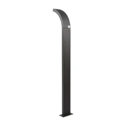 Bolardo luminoso LED Juvia de Lucande, 100 cm, detector de movimiento, IP54