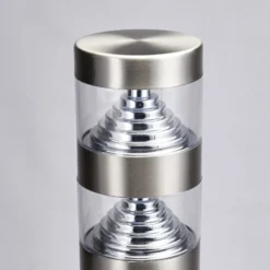Bolardo luminoso LED Lanea de Lindby, 60 cm, gris, sensor, IP44
