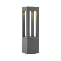 Bolardo luminoso LED Lienna de Arcchio, 60 cm, gris, metal, IP65