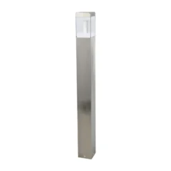 Bolardo luminoso LED Lindby Baily, altura 80 cm, acero inoxidable, IP44