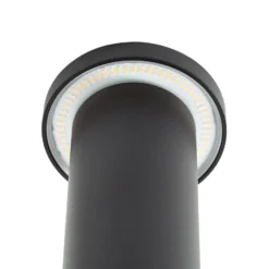 Bolardo luminoso LED Lindby Cirel, altura 65 cm, negro, IP65