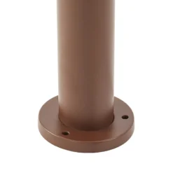 Bolardo luminoso LED Lindby Fjorya, altura 90 cm, marrón, IP65