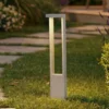 Bolardo luminoso LED Lindby Lonete, blanco, altura 65 cm, IP65