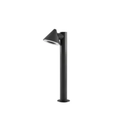 Bolardo luminoso LED Lindby Soran, negro, 60 cm, metal, IP44