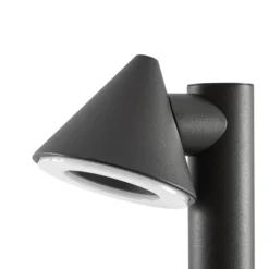 Bolardo luminoso LED Lindby Soran, negro, 60 cm, metal, IP44