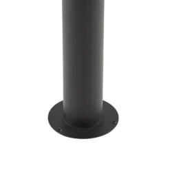 Bolardo luminoso LED Lindby Soran, negro, 100 cm, metal, IP44
