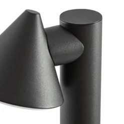 Bolardo luminoso LED Lindby Soran, negro, 100 cm, metal, IP44