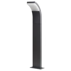 Bolardo luminoso LED Lucande Timm, 60 cm, antracita, metal, IP54