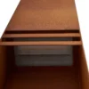 Bolardo luminoso LED Lucande Oxido, color óxido, altura 80 cm, IP44
