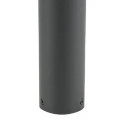 Bolardo luminoso LED Lucande Haloa, negro, altura 50 cm, IP54