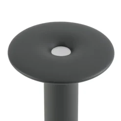 Bolardo luminoso LED Lucande Haloa, negro, altura 50 cm, IP54