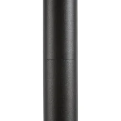 Bolardo luminoso LED Lucande Nirella, 60 cm, negro, CCT, con sensor