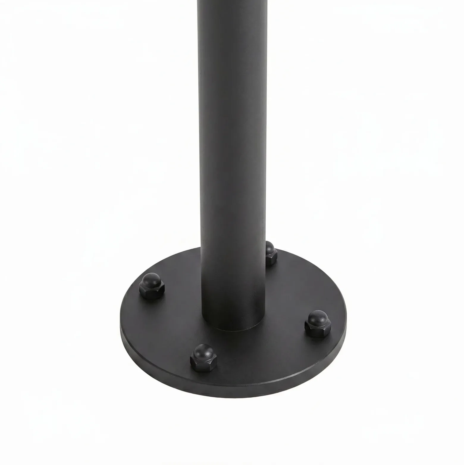 Bolardo luminoso LED Lucande Nirella, 60 cm, negro, CCT, con sensor