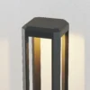 Bolardo luminoso LED Lucande Fery, antracita, metal, 80 cm, IP65